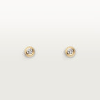 Puces d'oreilles Cartier d'Amour, 2 diamants taille brillant, mini modèle