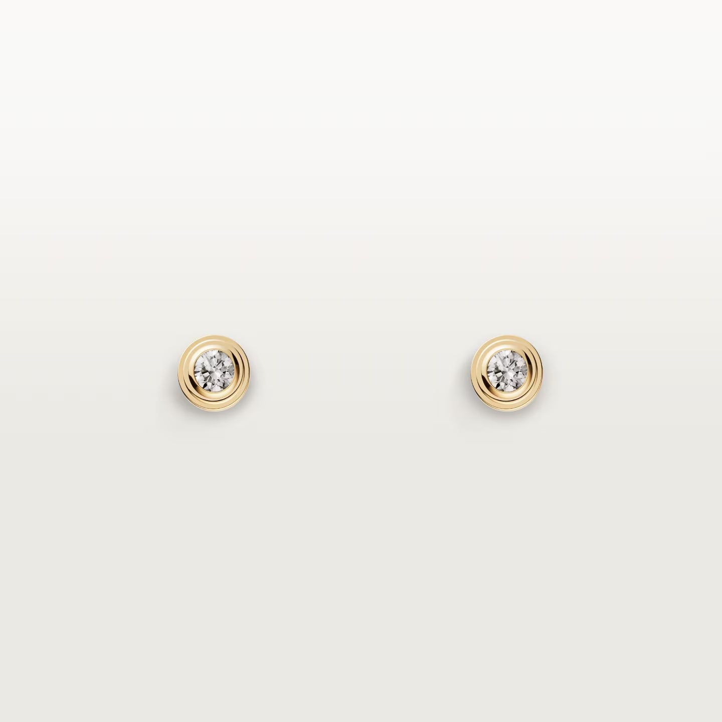Puces d'oreilles Cartier d'Amour, 2 diamants taille brillant, mini modèle