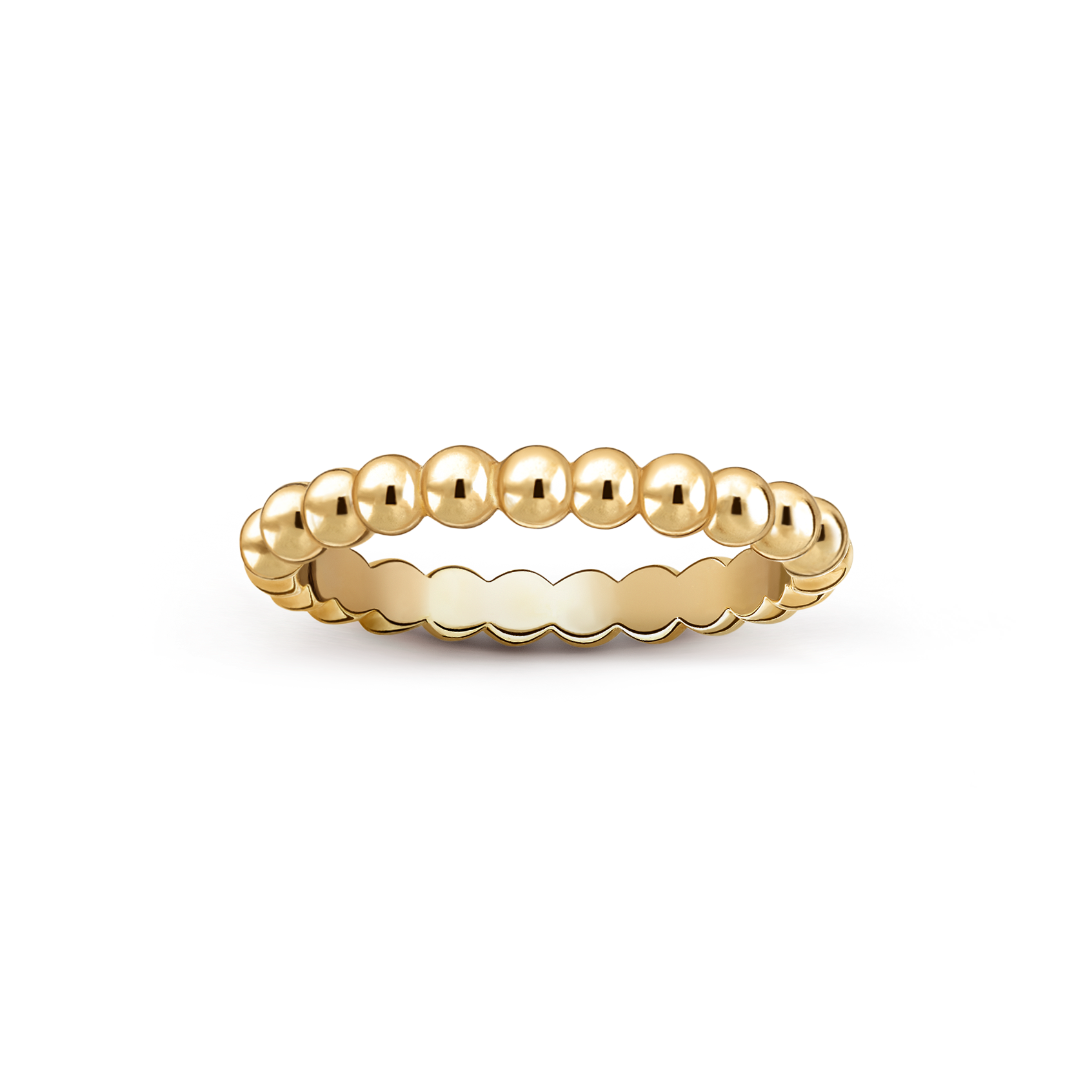 Bague Perlée perles d'or, moyen modèle