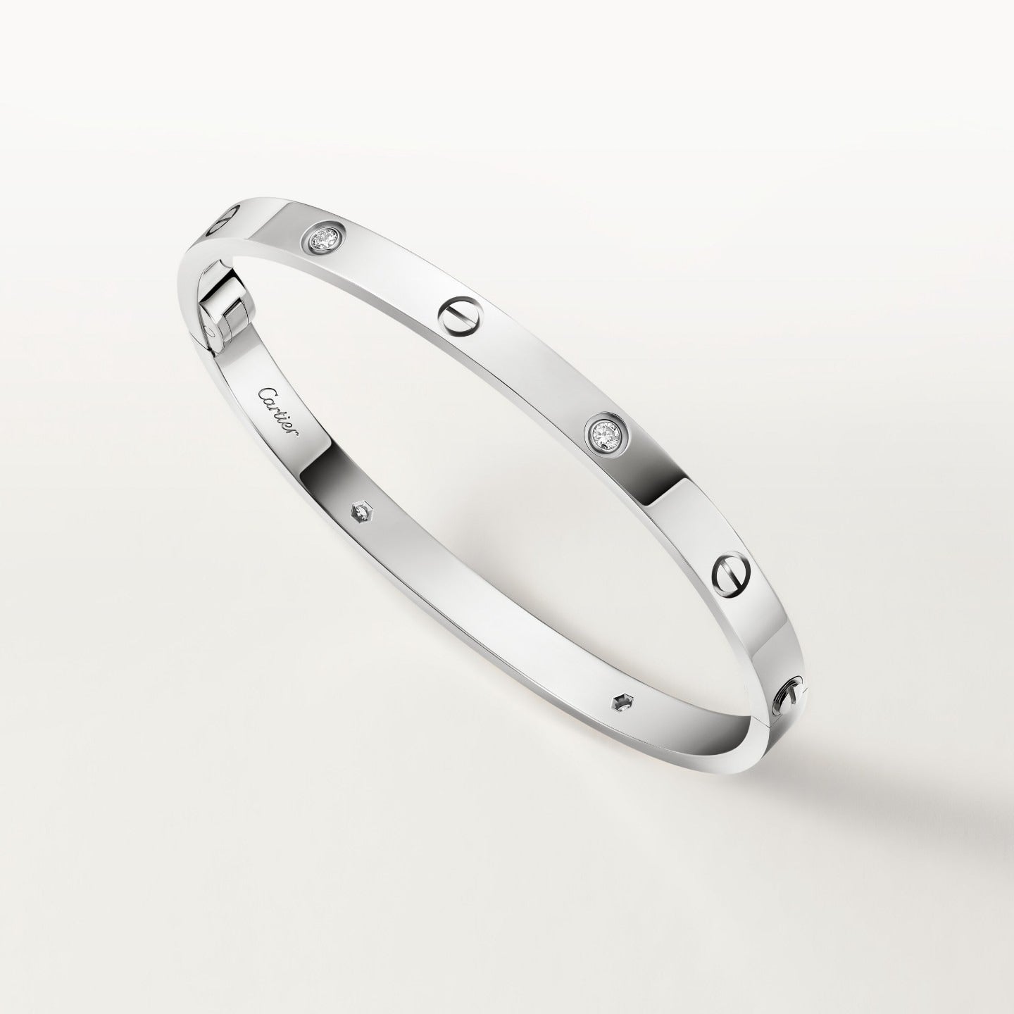 Bracelet LOVE, moyen modèle, 4 diamants