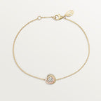 Bracelet Trinity, sur chaîne, diamant taille brillant