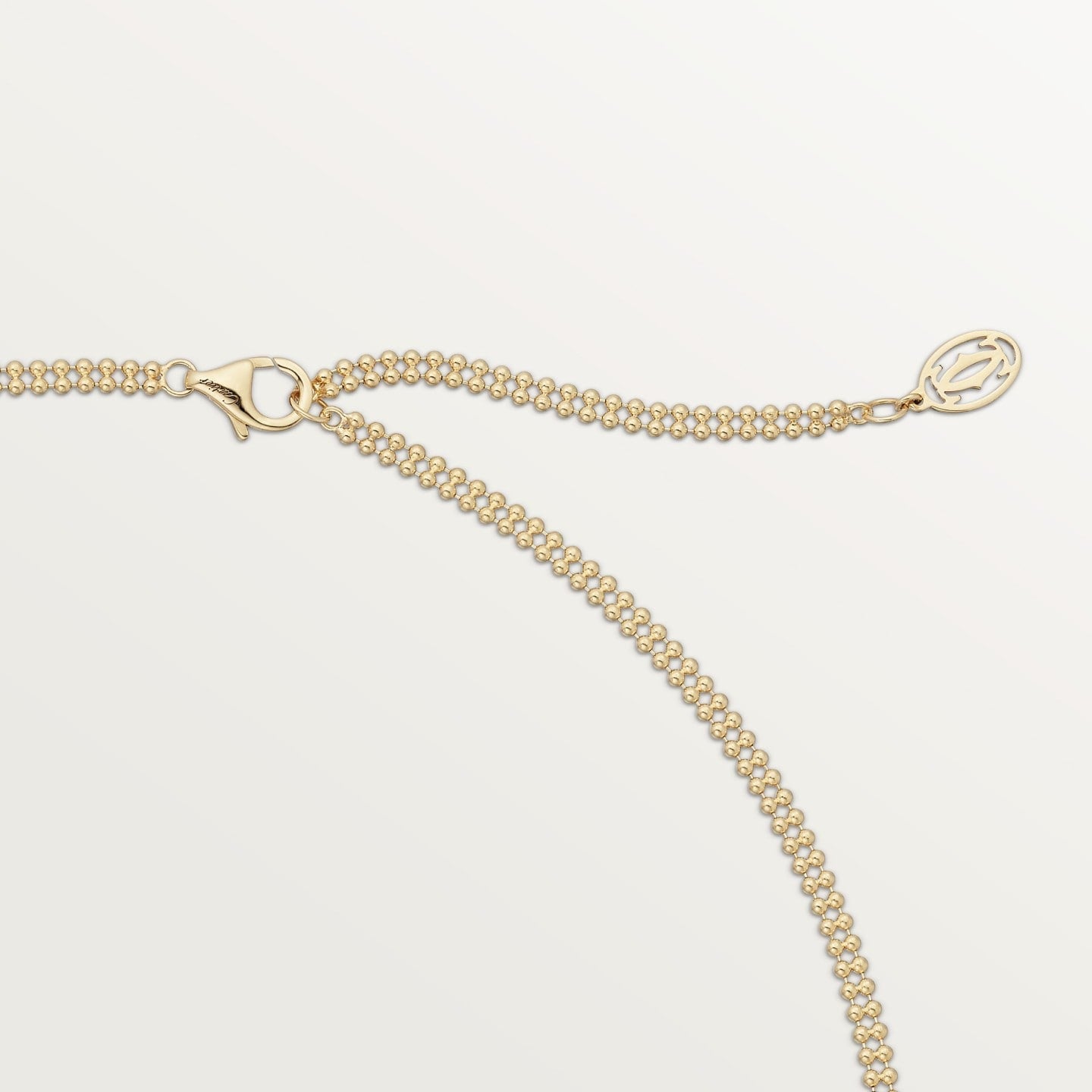 Pendentif Trinity, sept rangs, diamants