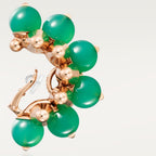Mono boucle d'oreille Clash de Cartier, chrysoprase, modèle extra-large