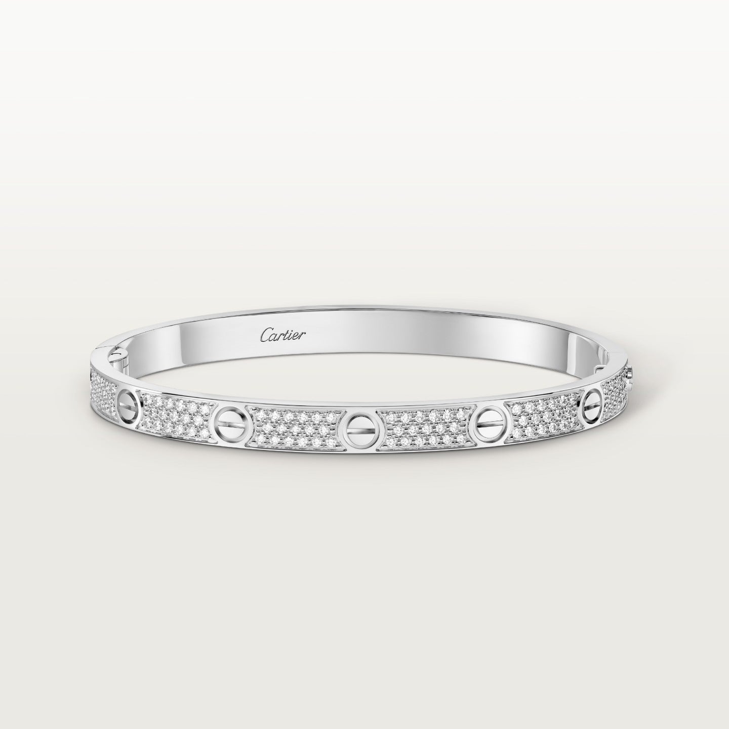 Bracelet LOVE, moyen modèle, pavé