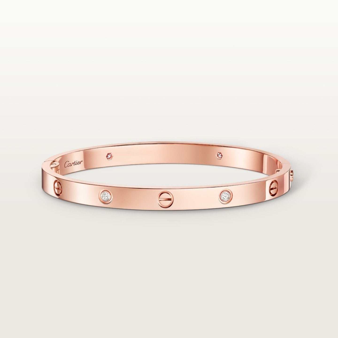 Bracelet LOVE, moyen modèle, 4 diamants