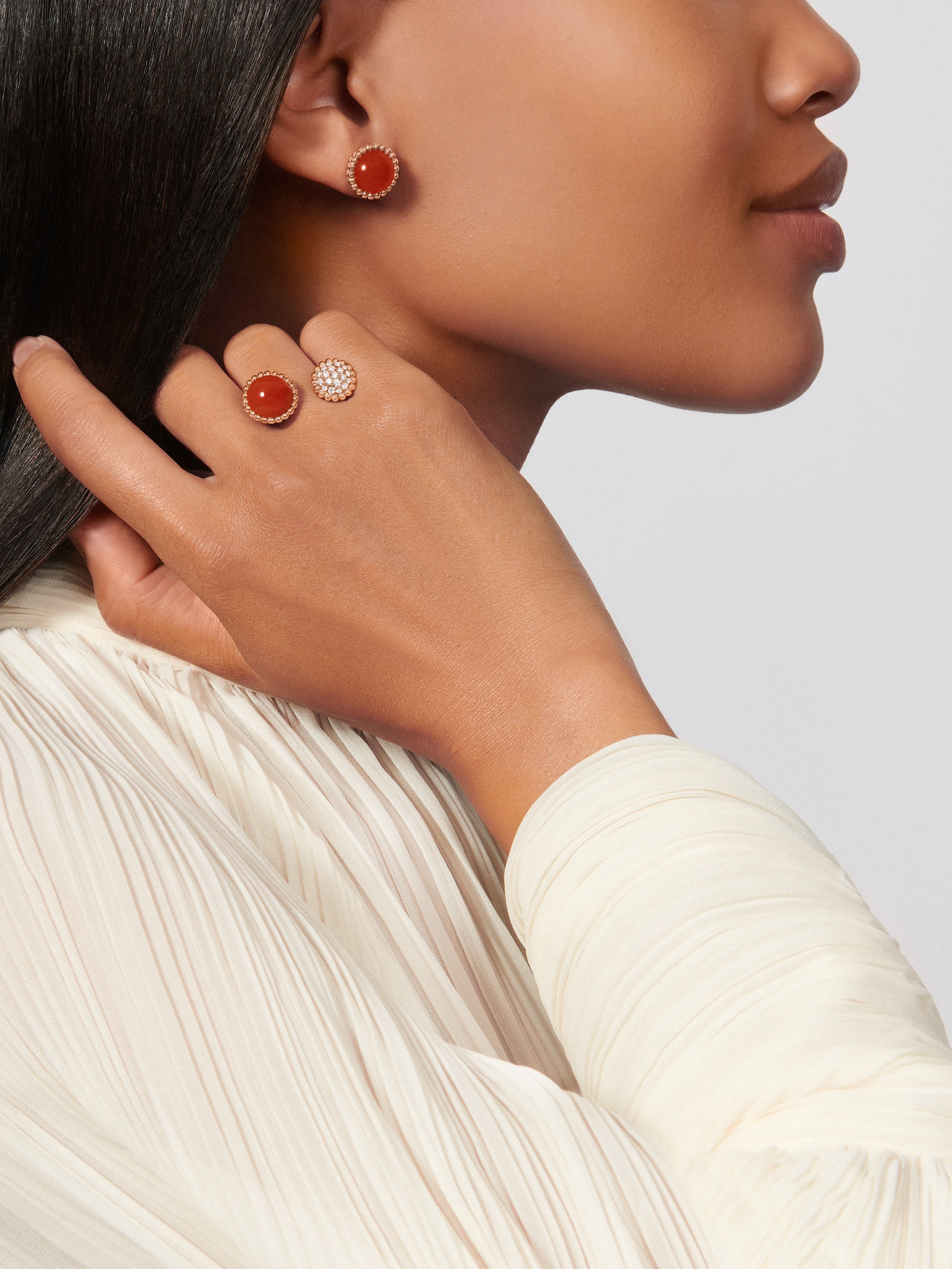 Bague Entre les Doigts Perlée couleurs