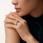 Bague Panthère de Cartier, moyen modèle, pavée