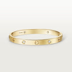 Bracelet LOVE, modèle classique, finition brossée, 4 diamants