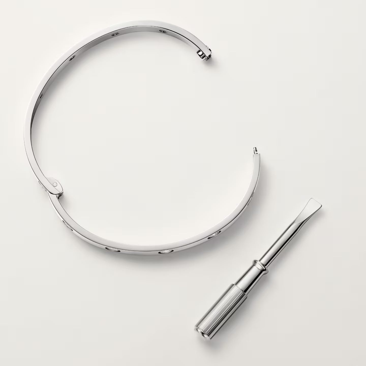 Bracelet LOVE, modèle classique, 10 diamants, fermeture une vis