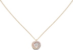 Pendentif Trinity, diamant taille brillant, pavé