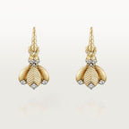 Boucles d'oreilles Grain de Café, diamants