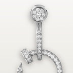 Boucles d'oreilles Juste un Clou, double, semi-pavées