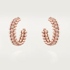 Créoles Clash de Cartier, petit modèle, pavées