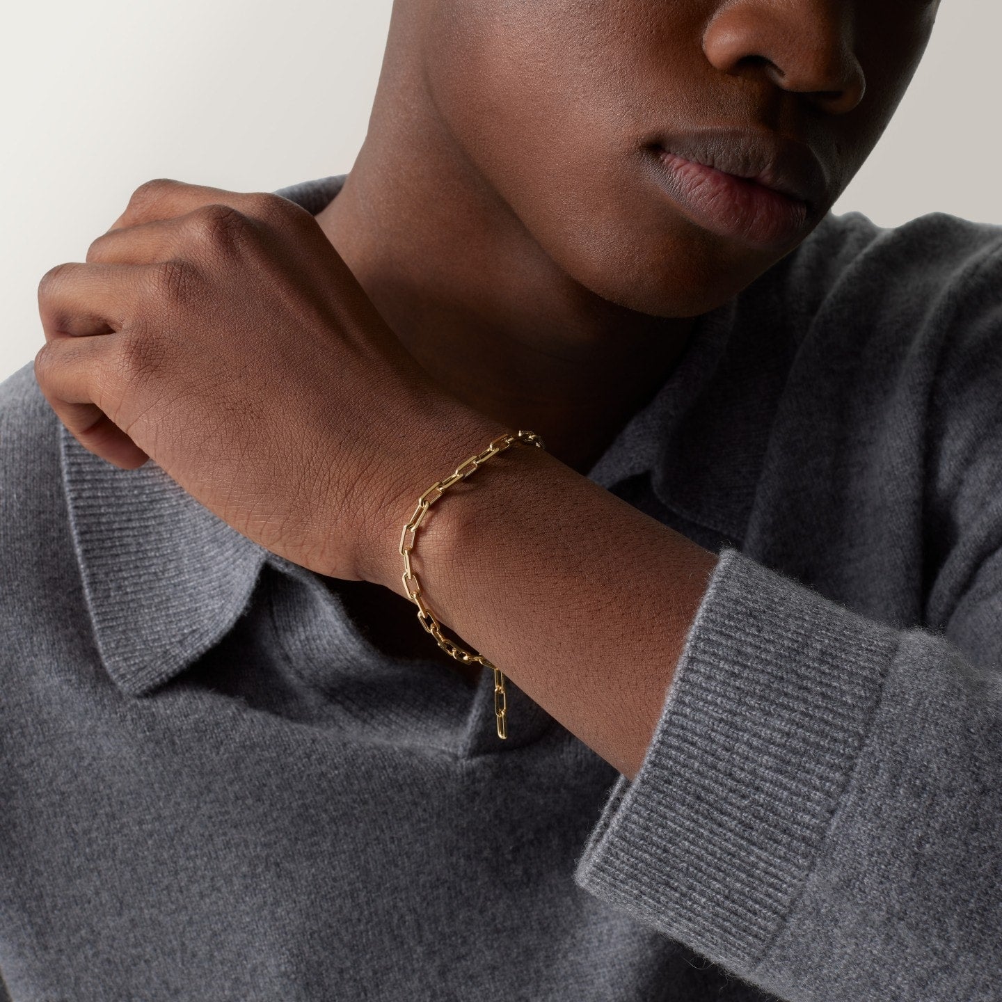 Bracelet Santos de Cartier, chaîne, petit modèle