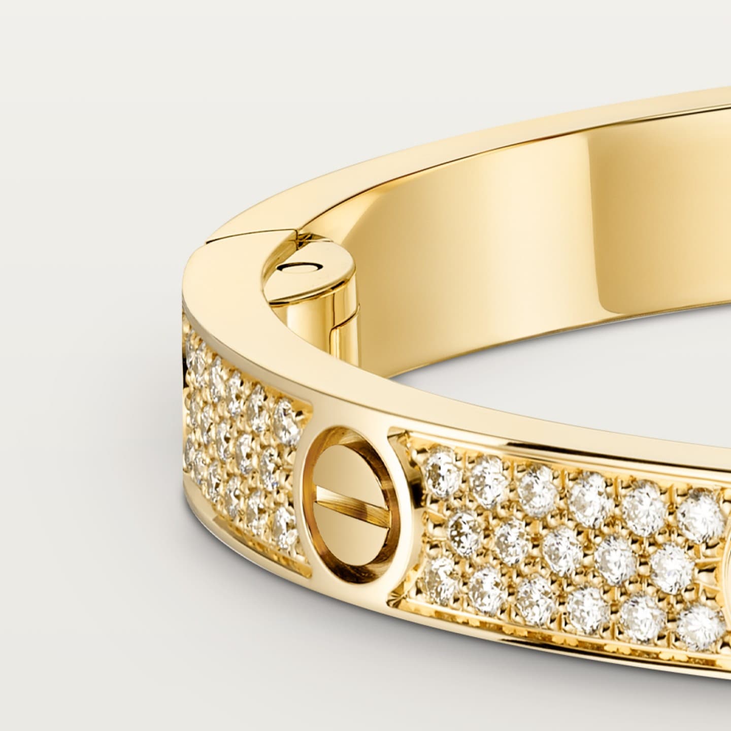 Bracelet LOVE, moyen modèle, pavé