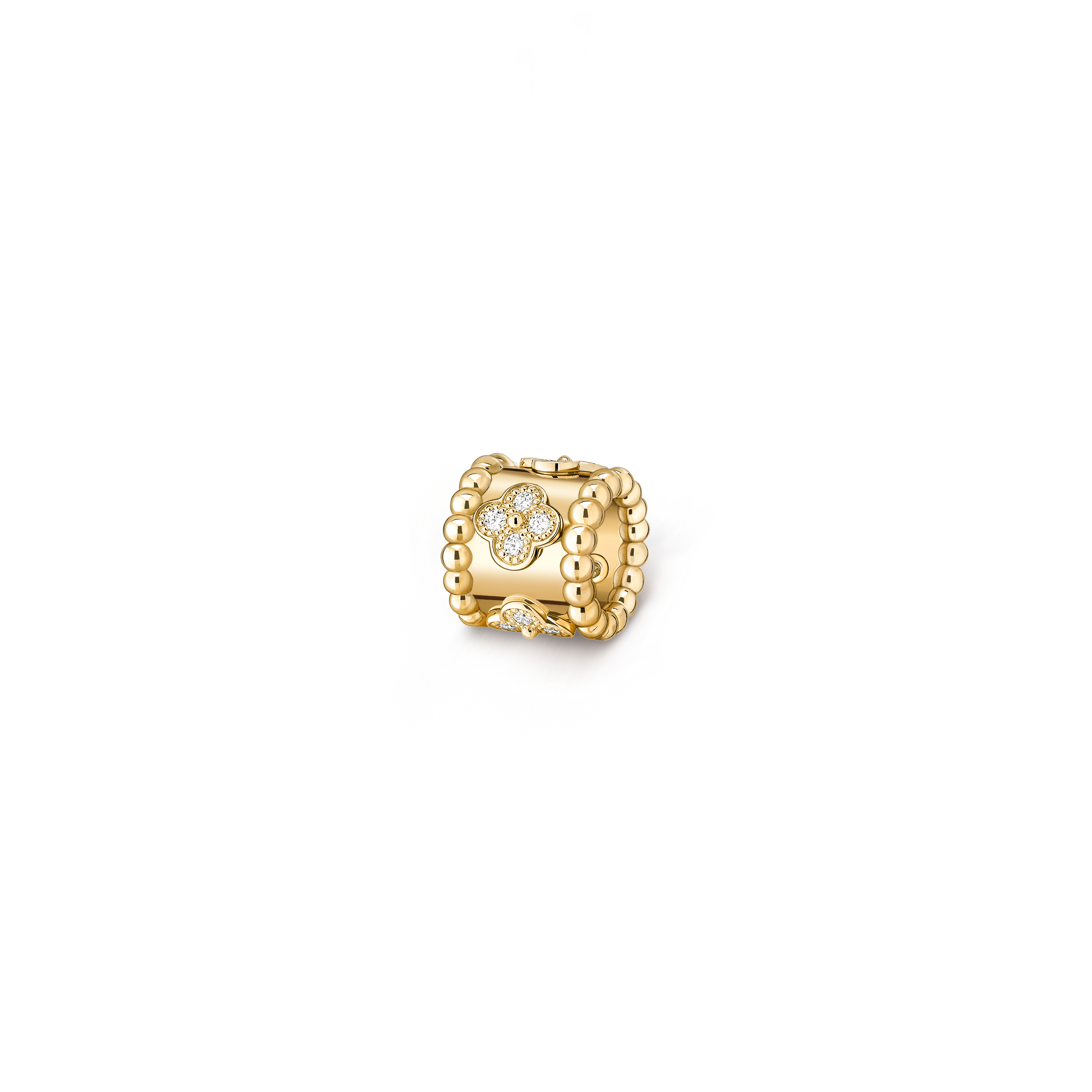 Pendentif Perlée trèfles