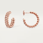 Créoles Clash de Cartier, petit modèle, pavées