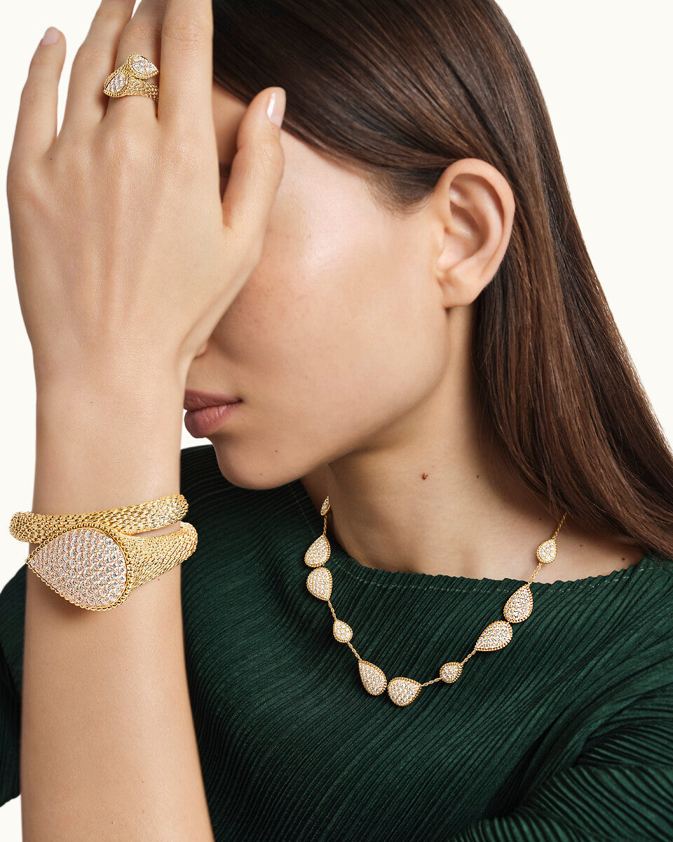 Bracelet bangle serpent bohème