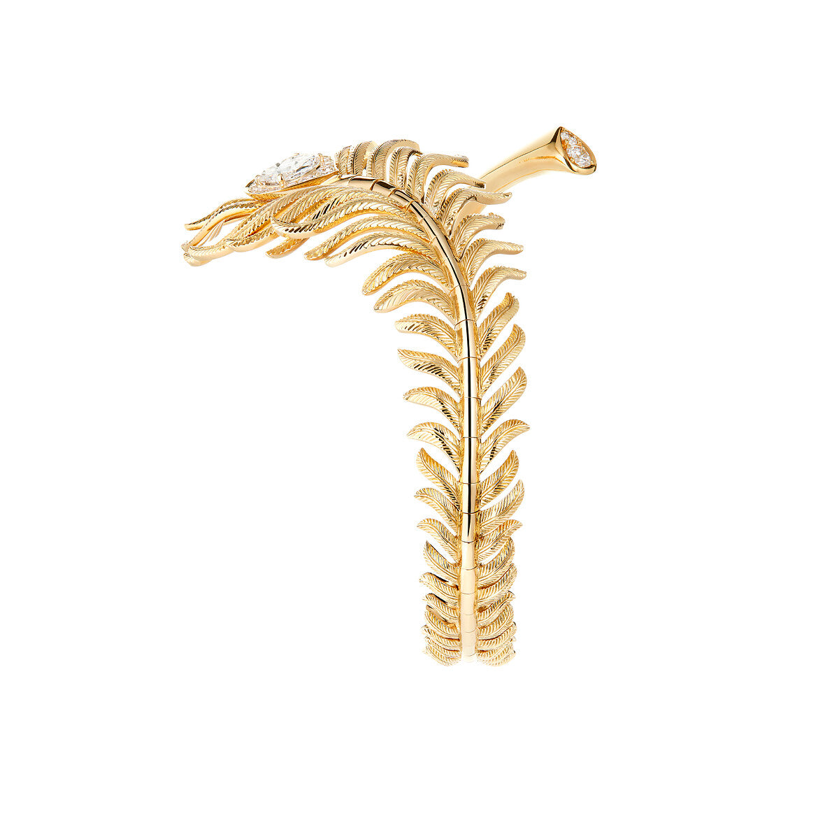 Bracelet plume de paon