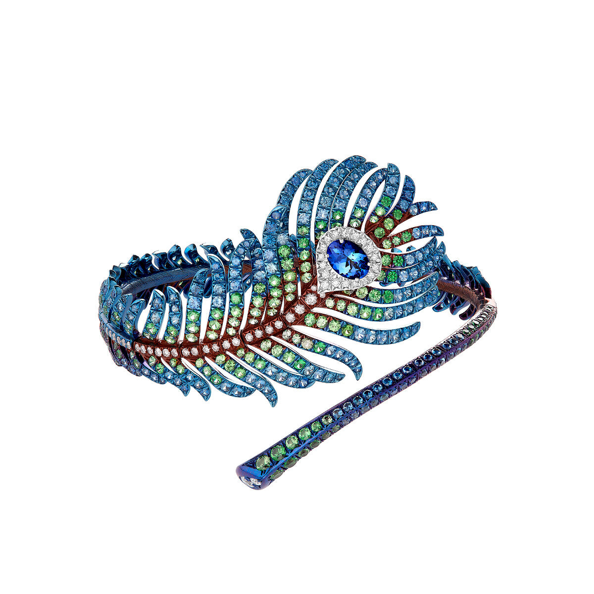 Bracelet plume de paon