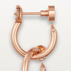 Boucles d'oreilles Juste un Clou, double, diamants