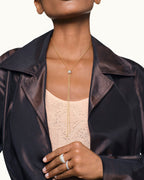 Collier cravate quatre white edition, petit modèle