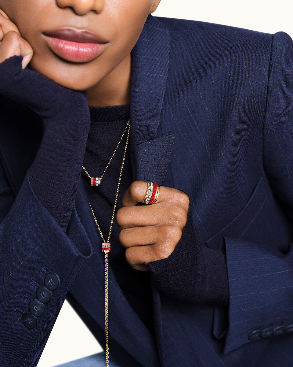 Collier cravate quatre red edition, petit modèle