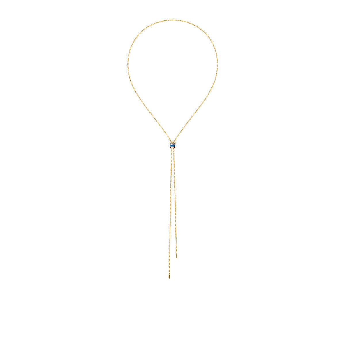 Collier cravate quatre blue edition, petit modèle