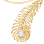 Collier plume de paon