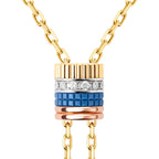 Collier cravate quatre blue edition, grand modèle