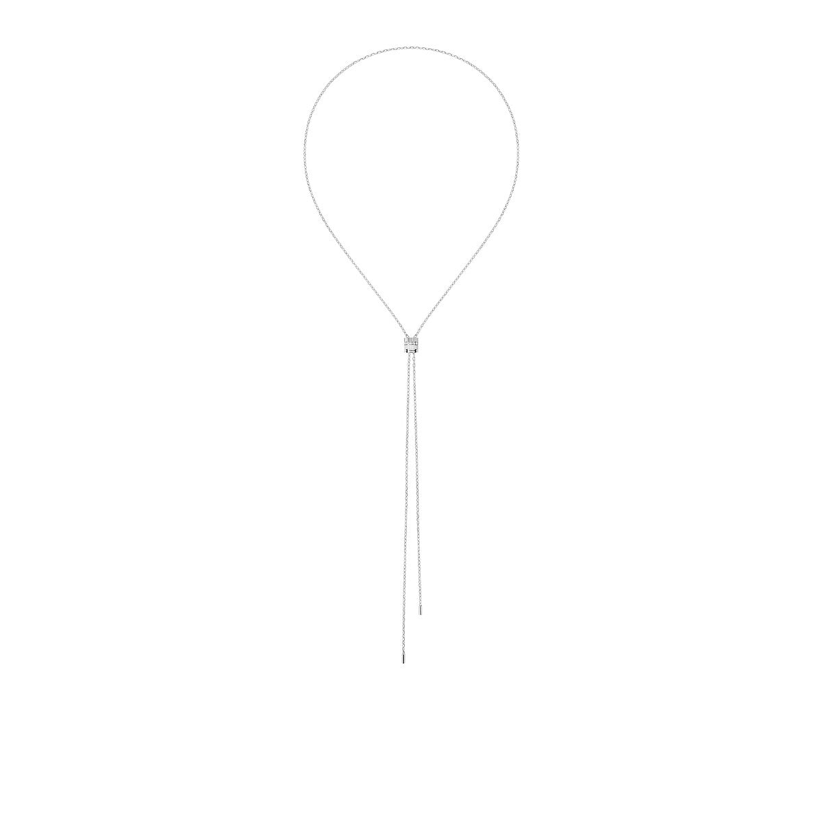 Collier cravate quatre double white edition, petit modèle