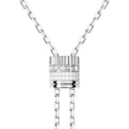 Collier cravate quatre double white edition, petit modèle