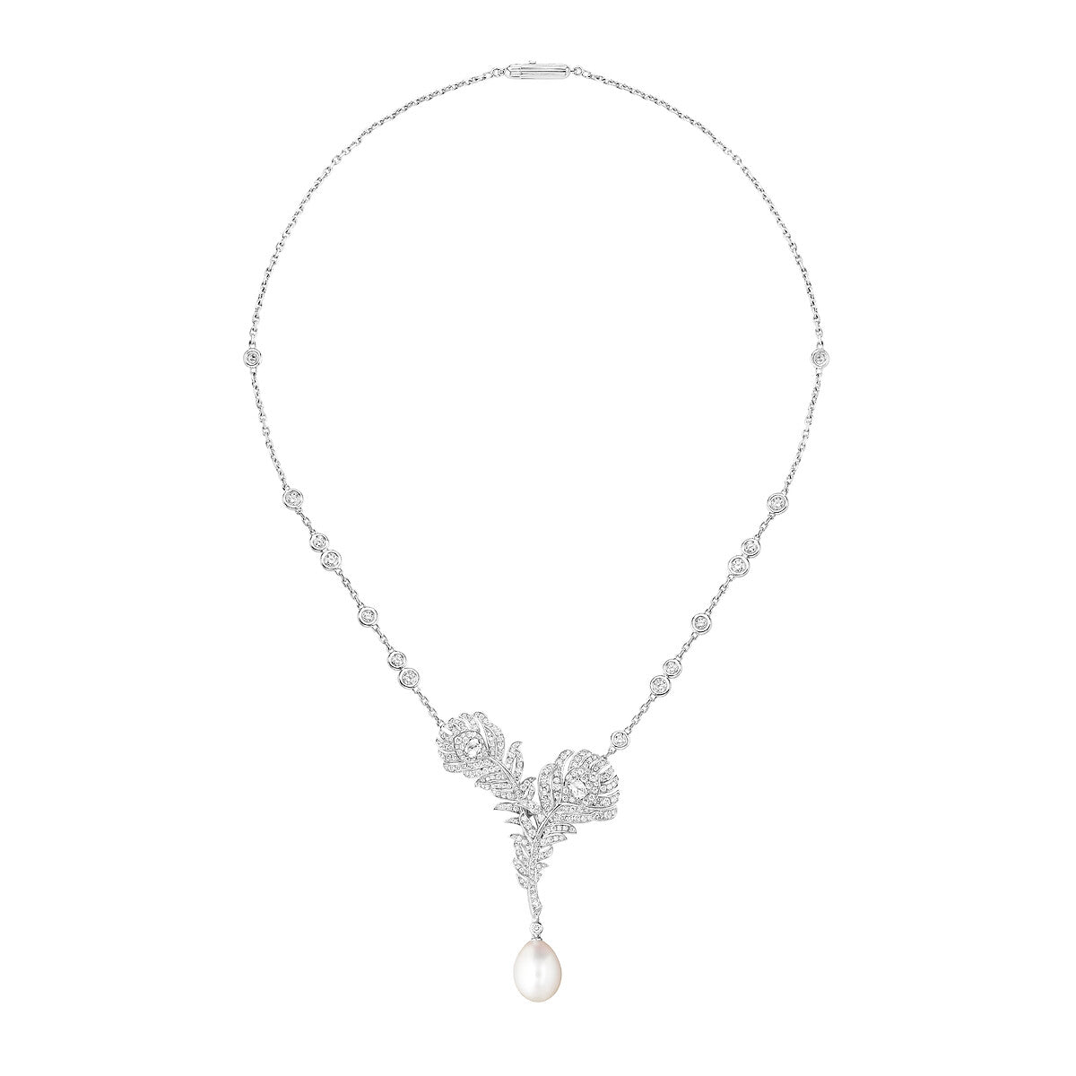Collier plume de paon