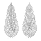 Pendants d'oreilles plume de paon