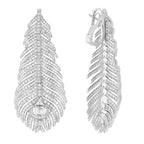 Pendants d'oreilles plume de paon