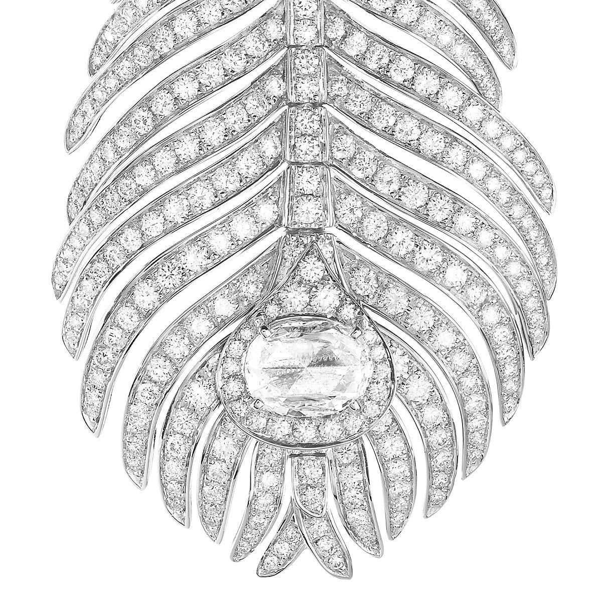 Pendants d'oreilles plume de paon