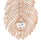 Pendants d'oreilles plume de paon