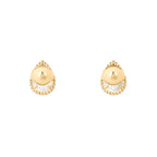 Puces d'oreilles serpent bohème, motif s