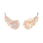 Clips d'oreilles plume de paon, petit modèle