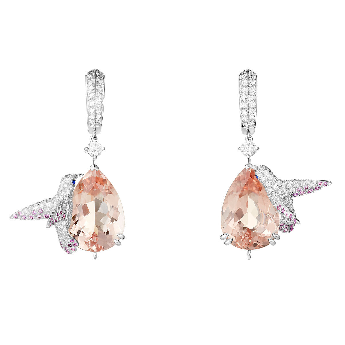 Pendants d'oreilles hopi, le colibri