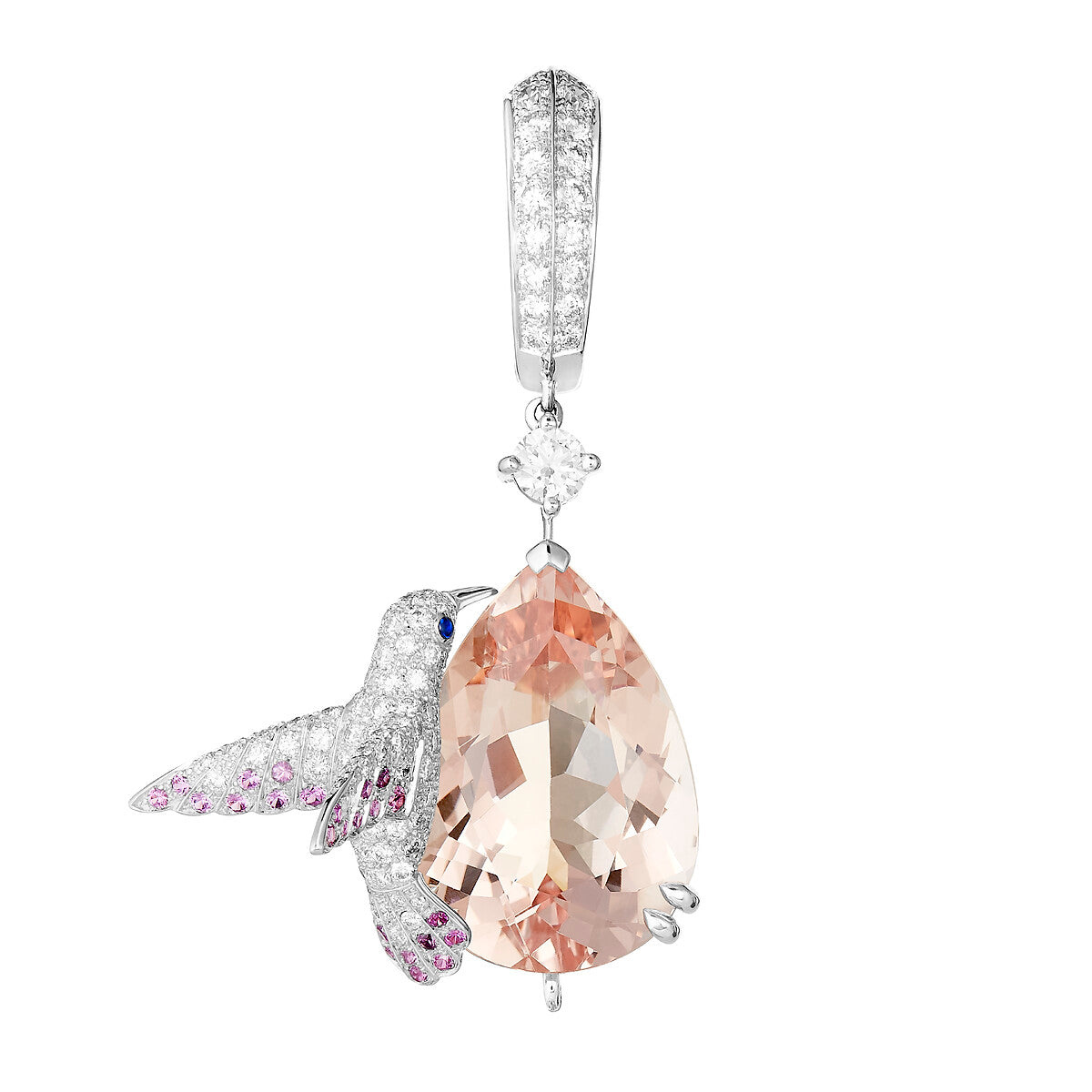 Pendants d'oreilles hopi, le colibri