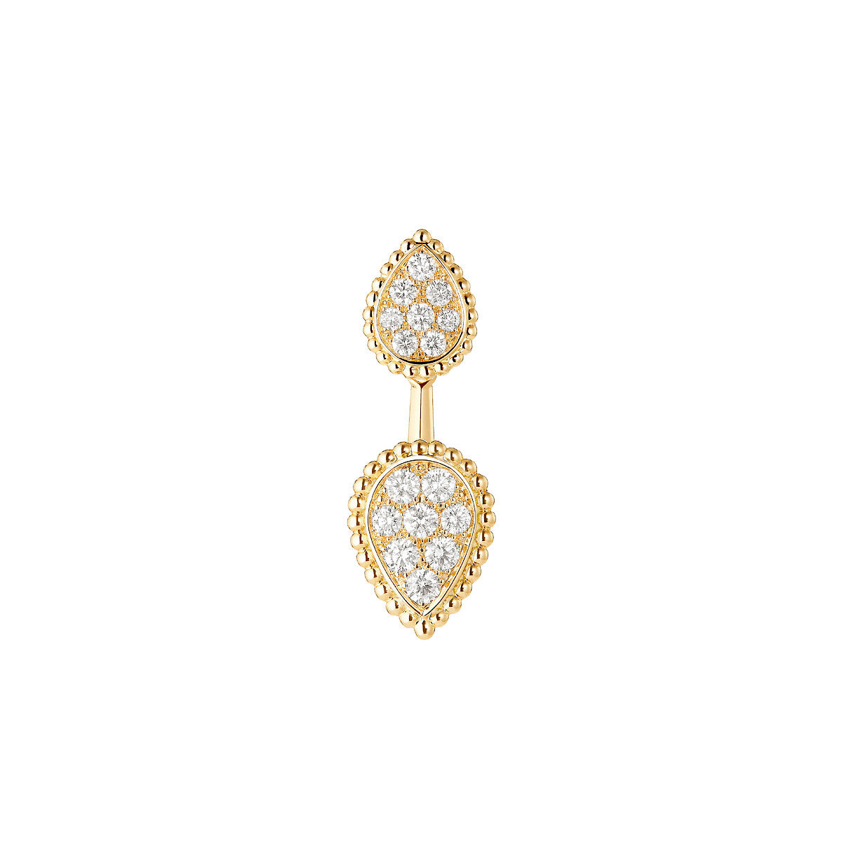 Puce d'oreille serpent bohème, motifs s et xs
