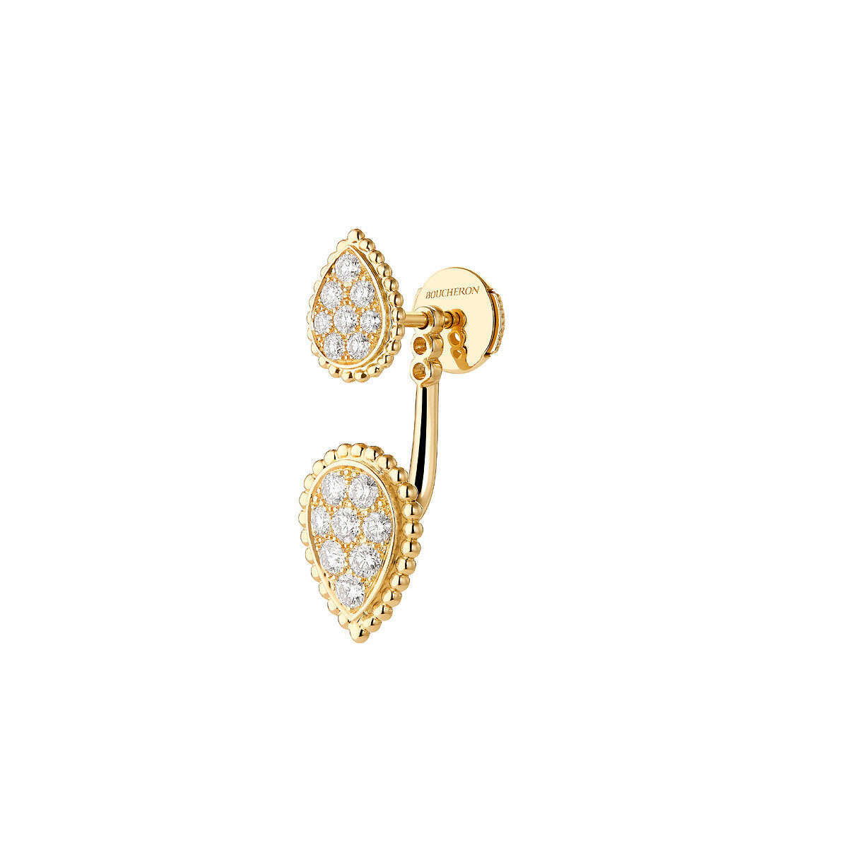 Puce d'oreille serpent bohème, motifs s et xs