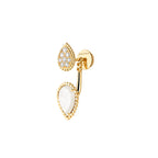 Puce d'oreille serpent bohème, motifs s et xs