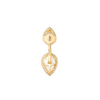 Puce d'oreille serpent bohème, motifs s et xs