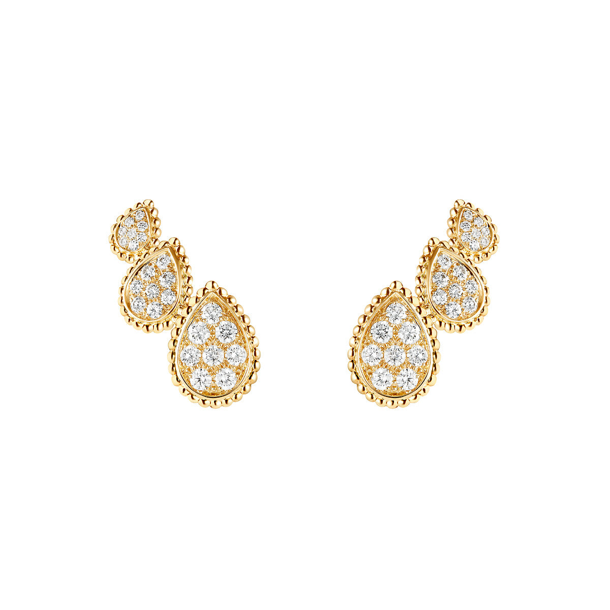 Puces d'oreilles serpent bohème, 3 motifs