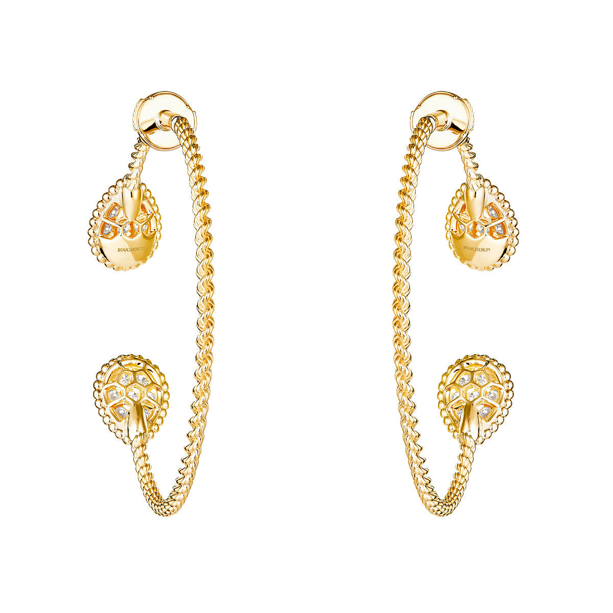 Créoles serpent bohème, motifs s