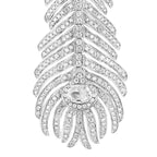 Pendants d'oreilles plume de paon, moyen modèle