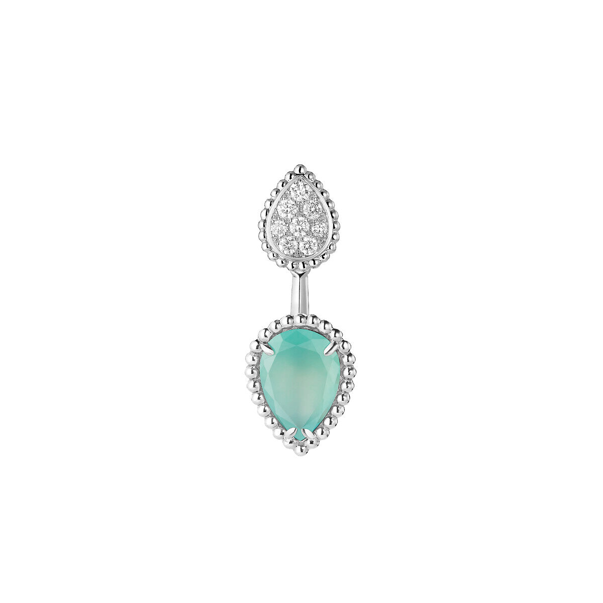 Puce d'oreille unitaire serpent bohème, motifs s et xs