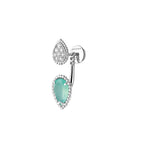 Puce d'oreille unitaire serpent bohème, motifs s et xs